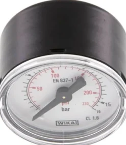 Manometer waagerecht (ST/Ms), 40mm, 0 - 16 bar, G 1/8"