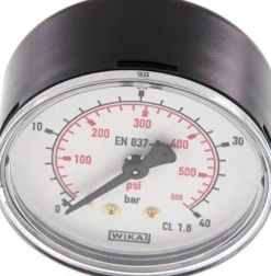 Manometer waagerecht (ST/Ms), 63mm, 0 - 40 bar, G 1/4"