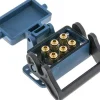 Mehrfachkupplung 6x 6mm Schl.,Muffe, für Stecker beidseitig absperrend
