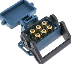 Mehrfachkupplung 6x 6mm Schl.,Muffe, für Stecker beidseitig absperrend