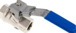 Messing-Kugelhahn, abschließbar, Rp 3/8", -0,98 bis 65 bar