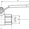 Messing-Kugelhahn, abschließbar, Rp 1/4", -0,98 bis 65 bar