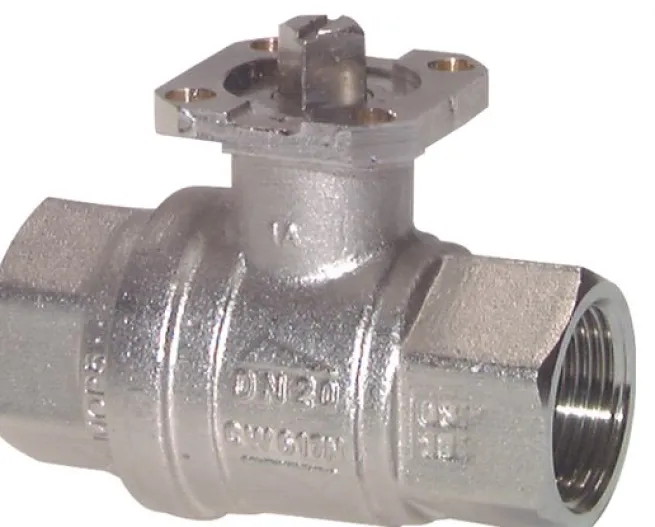 Messing-Kugelhahn, Direktmontageflansch Rp 1/4", -0,9 bis 40bar