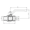Messing-Kugelhahn, Eco-Line, R 1/2" / Rp 1/2", 0 bis 25bar -Eco-Line