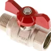 Messing-Kugelhahn, Eco-Line, R 1/2" / Rp 1/2", 0 bis 25bar -Eco-Line, Knebelgriff
