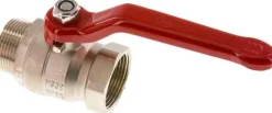 Messing-Kugelhahn, Eco-Line, R 1-1/4" / Rp 1-1/4", 0 bis 25bar -Eco-Line