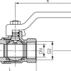 Messing-Kugelhahn, Eco-Line, R 3/8" / Rp 3/8", 0 bis 25bar -Eco-Line, Knebelgriff