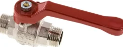 Messing-Kugelhahn, G 1/2" (Außengewinde), -0,9 bis 40bar