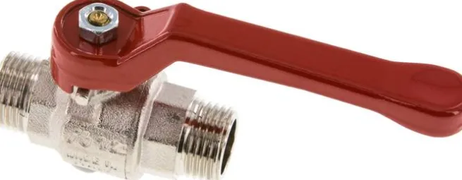 Messing-Kugelhahn, G 1/2" (Außengewinde), -0,9 bis 40bar