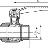 Messing-Kugelhahn, G 3/8" (Außengewinde), -0,9 bis 20bar