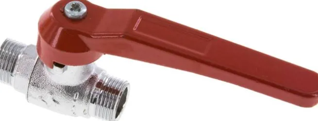Messing-Kugelhahn, G 3/8" (Außengewinde), -0,9 bis 20bar