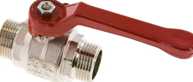 Messing-Kugelhahn, G 3/4" (Außengewinde), -0,9 bis 40bar