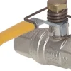 Messing-Kugelhahn, G 3/4", -0,98 bis 40bar, federschließend