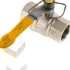 Messing-Kugelhahn, G 1-1/4", -0,98 bis 40bar, federschließend