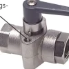 Messing-Kugelhahn, G 3/4", PN 40, Befestigungsgewinde M 8