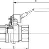 Messing-Kugelhahn mit Entlüftungsbohrung G 1/4", PN 14