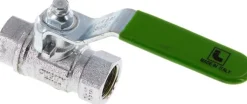 Messing-Kugelhahn, Rp 3/8", -0,9 bis 50bar, für Trinkwasser