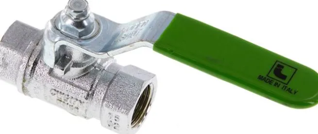 Messing-Kugelhahn, Rp 3/8", -0,9 bis 50bar, für Trinkwasser