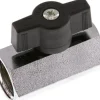 Messing-Minikugelhahn G 1/2" Innengewinde, PN 15, Flügelgriff
