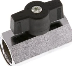 Messing-Minikugelhahn G 1/2" Innengewinde, PN 15, Flügelgriff