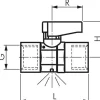 Messing-Minikugelhahn mit Entlüftungsbohrung G 3/8", PN 20