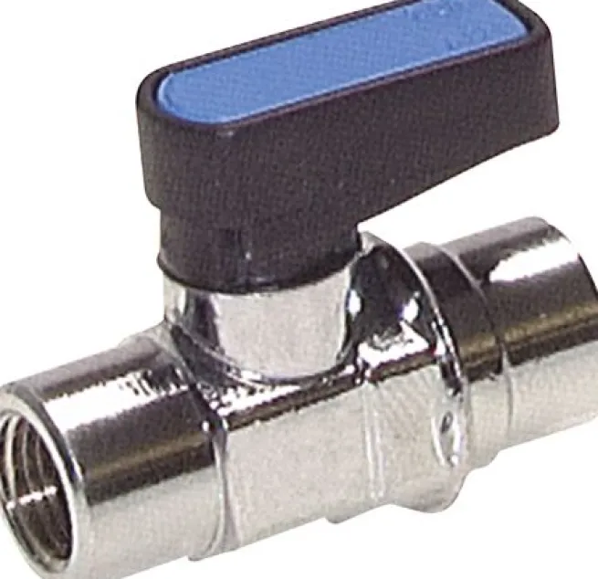 Messing-Minikugelhahn Rp 1/4"-Rp 1/4" (IG), PN 20