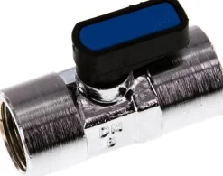Messing-Minikugelhahn Rp 3/8"-Rp 3/8" (IG), PN 20