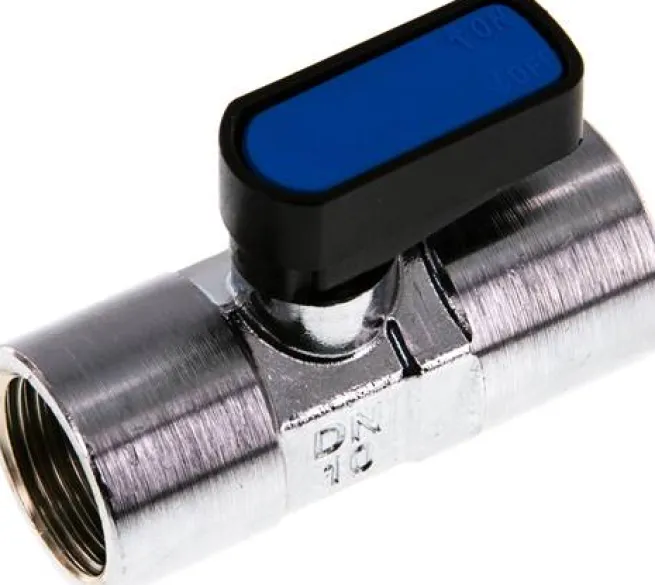 Messing-Minikugelhahn Rp 1/2"-Rp 1/2" (IG), PN 20