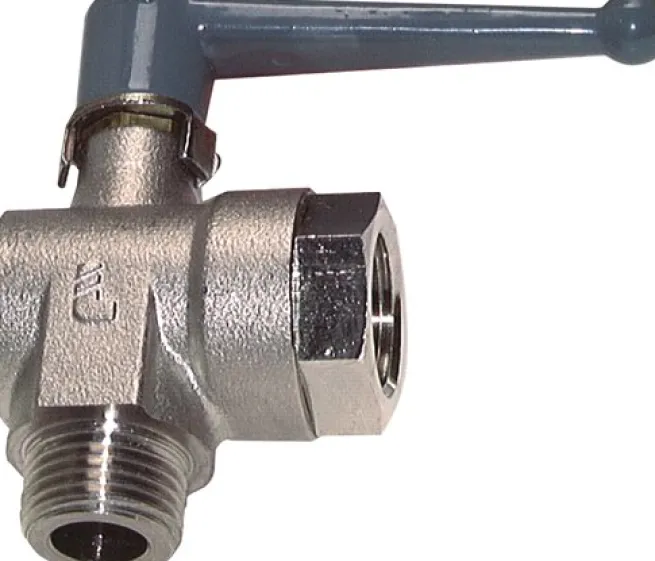 Messing-Winkelkugelhahn, G 1/2" (AG/IG), PN 20