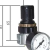 Mini-Druckregler G 1/8", 0,5 - 16 bar