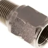 Mini-Rückschlagventil R/Rp 3/8" (AG/IG), Messing vernickelt, Dichtung FKM