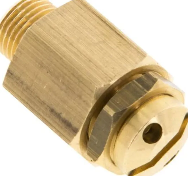 Mini-Sicherheitsventil G 1/8", 6 - 12 bar, Messing