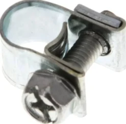 9mm Mini-Schlauchschelle, 6 - 8mm, Stahl verzinkt (W1)