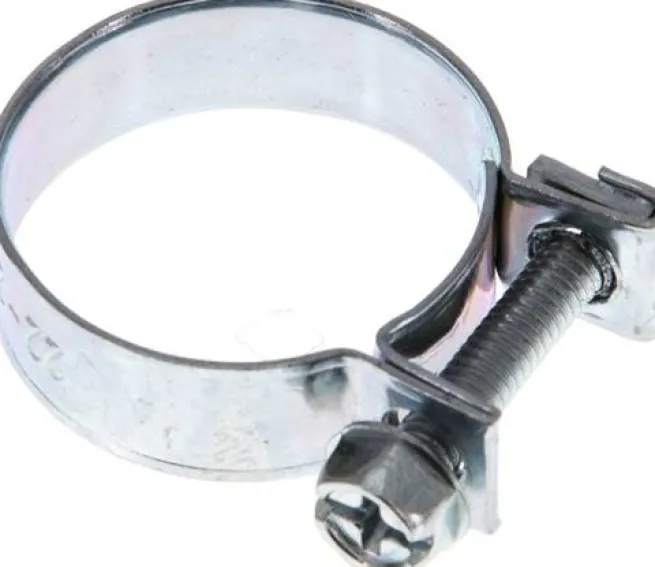 9mm Mini-Schlauchschelle, 22 - 24mm, Stahl verzinkt (W1)