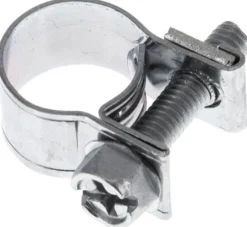 9mm Mini-Schlauchschelle, 10 - 12mm, Stahl verzinkt (W1)