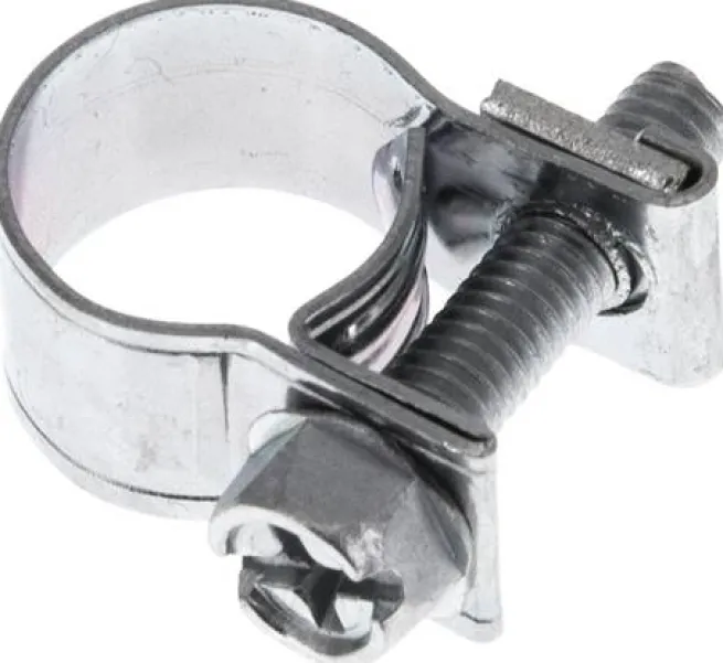 9mm Mini-Schlauchschelle, 10 - 12mm, Stahl verzinkt (W1)