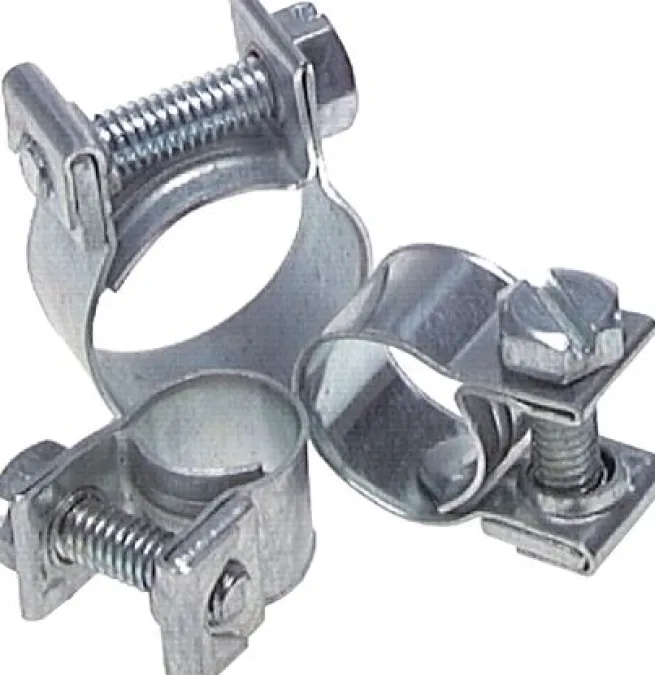 9mm Mini-Schlauchschelle, 16 - 18mm, Stahl verzinkt (W1)