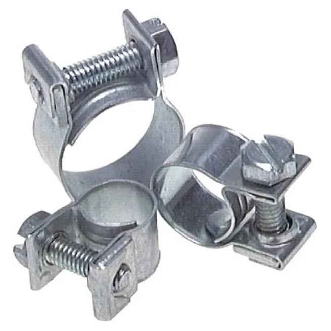 9mm Mini-Schlauchschelle, 13 - 15mm, Stahl verzinkt (W1)