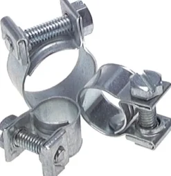 9mm Mini-Schlauchschelle, 14 - 16mm, Stahl verzinkt (W1)