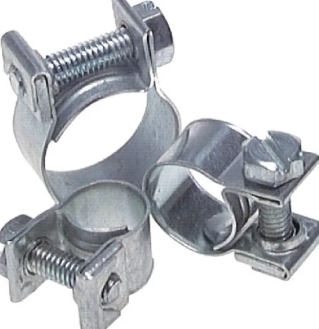9mm Mini-Schlauchschelle, 14 - 16mm, Stahl verzinkt (W1)