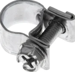 9mm Mini-Schlauchschelle, 8 - 10mm, Stahl verzinkt (W1)