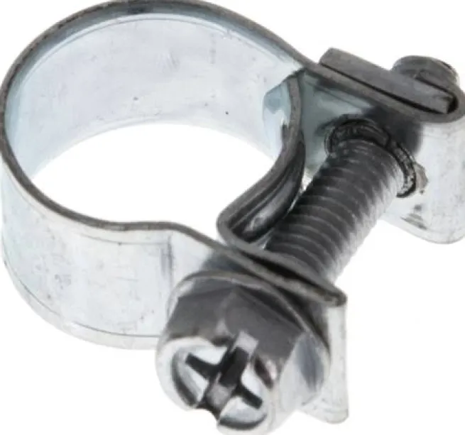9mm Mini-Schlauchschelle, 11 - 13mm, Stahl verzinkt (W1)