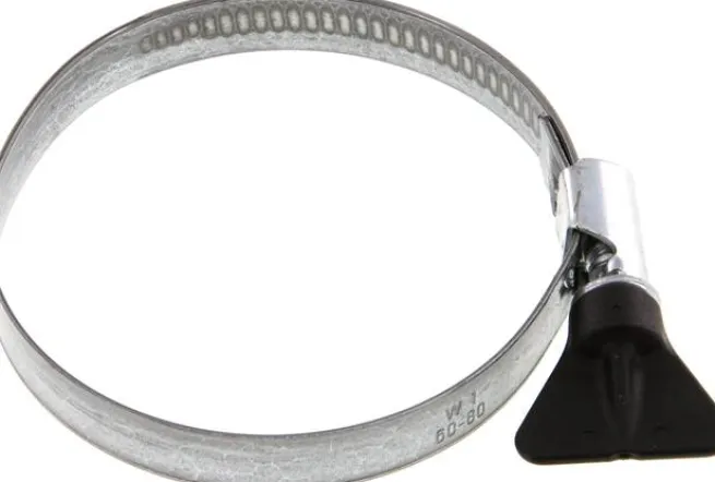 12mm Schlauchschelle 60 - 80mm, Stahl verzinkt (W1) (NORMA) mit Flügelgriff