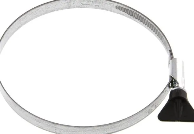 12mm Schlauchschelle 110 - 130mm, Stahl verzinkt (W1) (NORMA) mit Flügelgriff