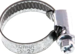 9mm Schlauchschelle 16 - 27mm, Stahl verzinkt (W1) (NORMA), SS 27