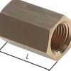 Muffe G 1/4"-G 1/4", Messing