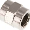 Muffe G 1/8"-G 1/8", Messing vernickelt