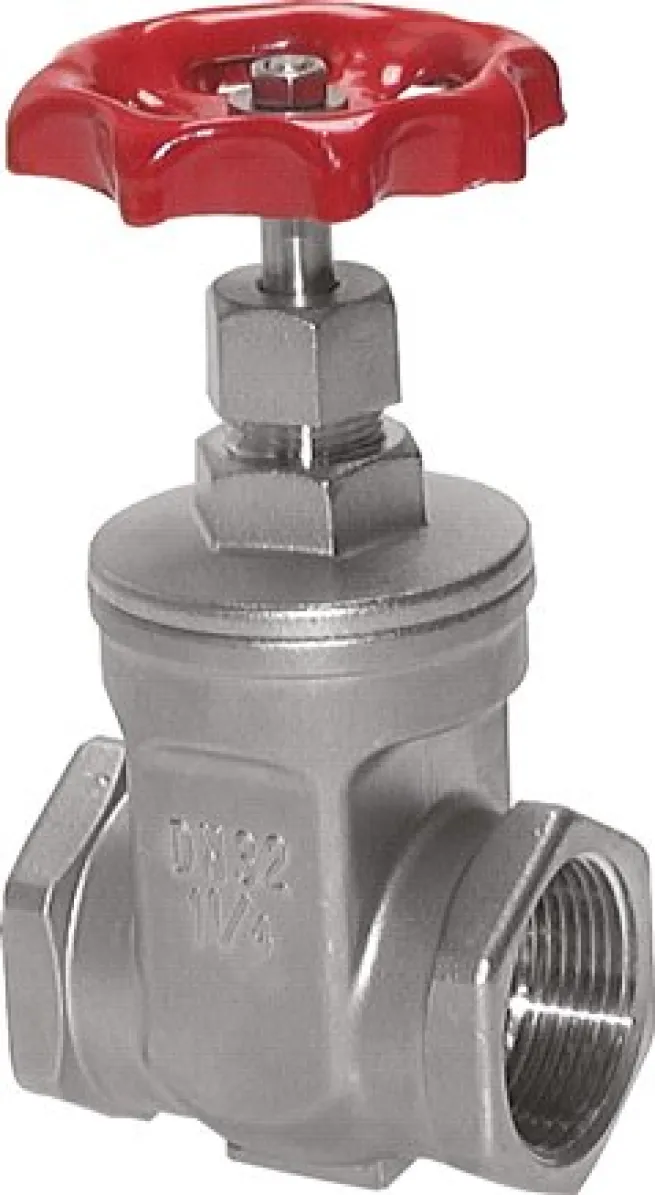 Muffen-Absperrschieber, Edelstahl, G 3/4", PN 16