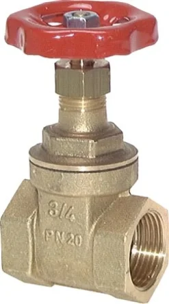 Muffen-Absperrschieber, Messing, G 4", PN 20