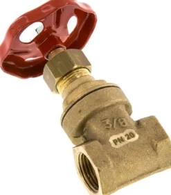 Muffen-Absperrschieber, Messing, G 3/8", PN 20